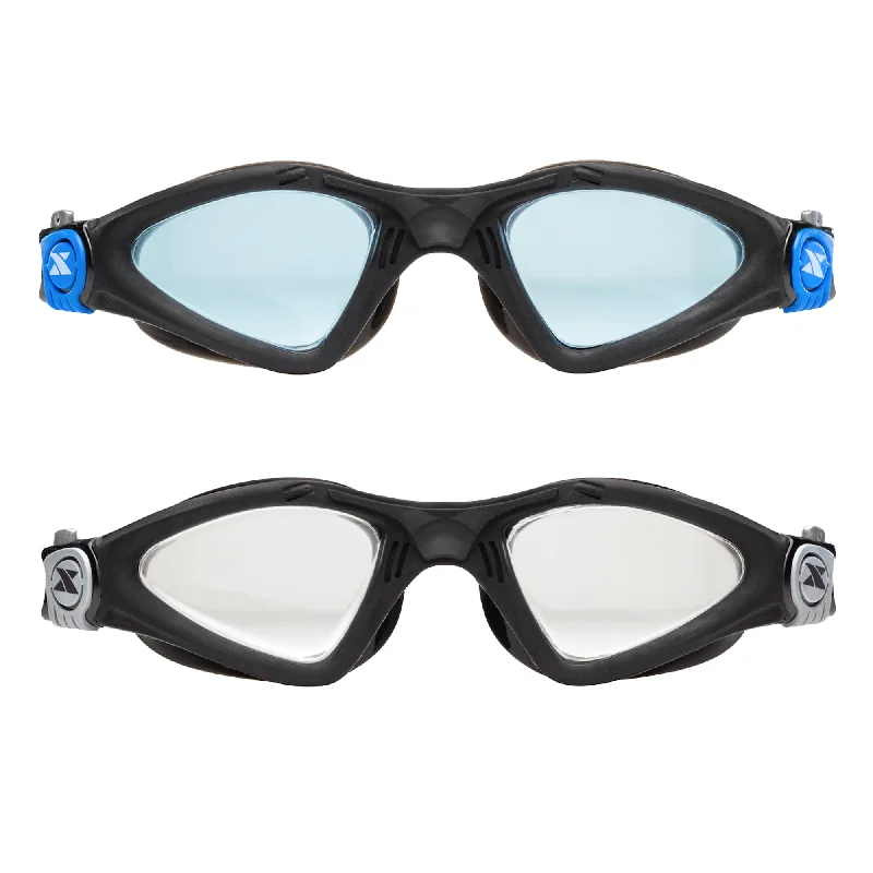 2-Pack Velocity Goggles (Blue + Clear)