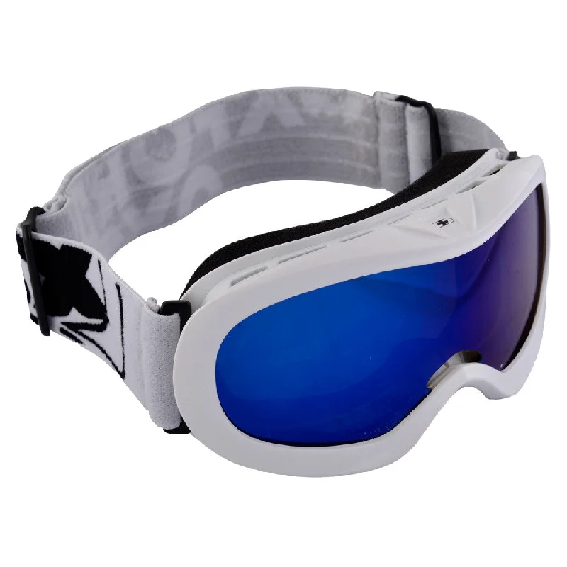 Oxford Fury Junior Motocross Goggles Gloss White - Clear Lens