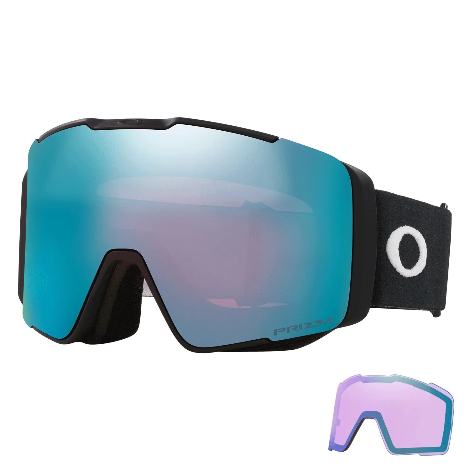 OAKLEY LINE MINER PRO M MATTE BLACK GOGGLES PRIZM SAPPHIRE IRIDIUM/PRIZM ICED IRIDIUM