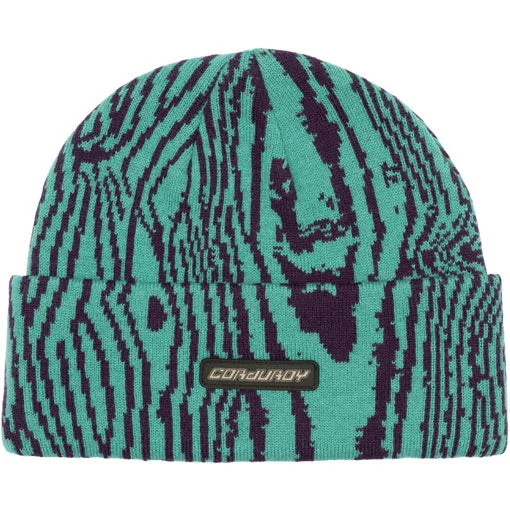 Corduroy Warpwood Teal Beanie