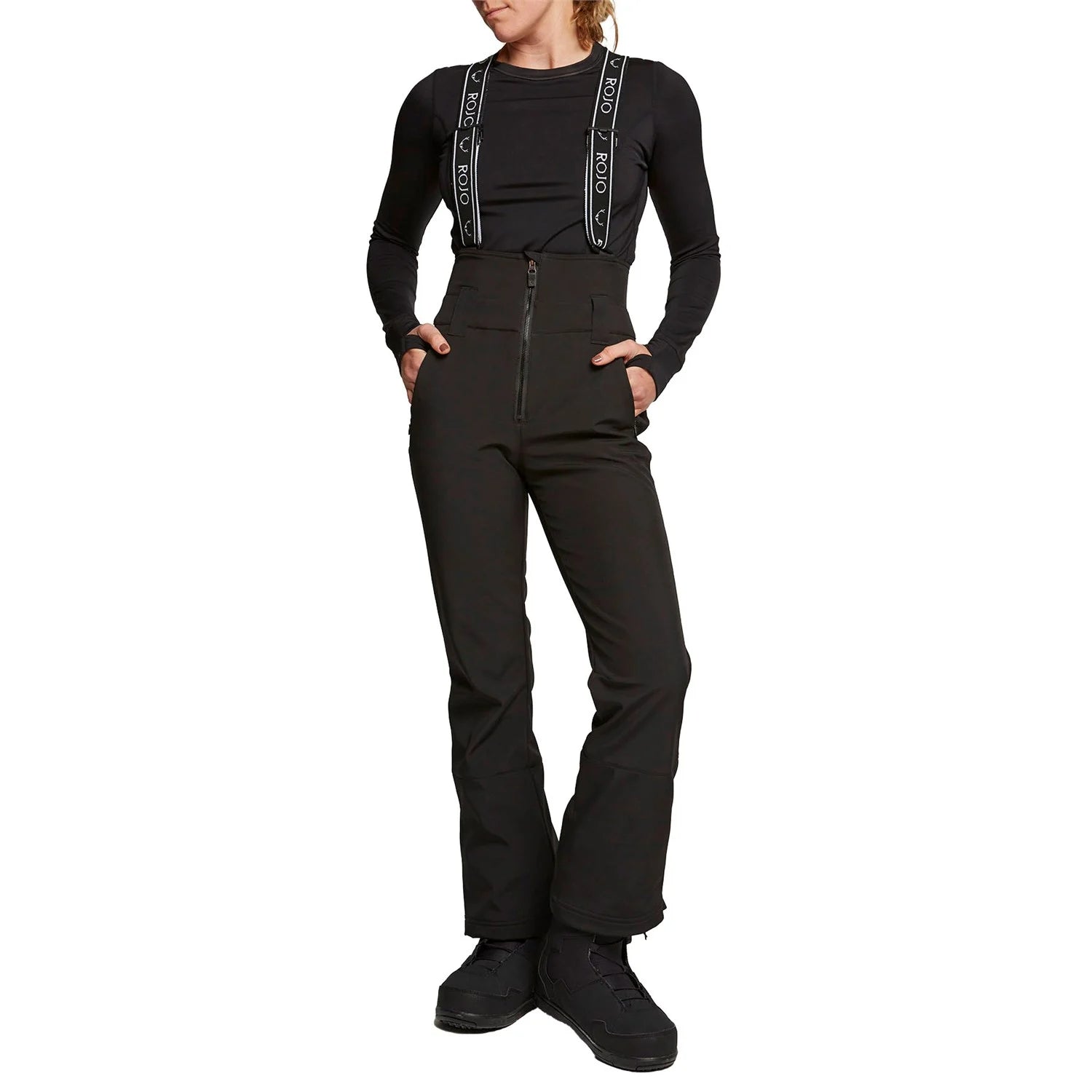 Rojo Soft Shell High Rise Pants Womens Black