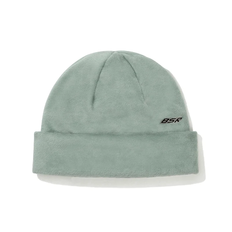 SOFT FUR BEANIE ASH KHAKI