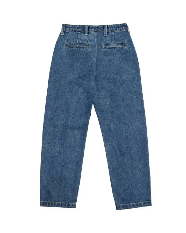 Krooked Eyes Denim Twill Pant - Med Stone Wash