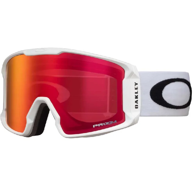 Oakley Line Miner™ L Snow Goggles - 2025 Matte White with Prizm Snow Torch Iridium Lenses