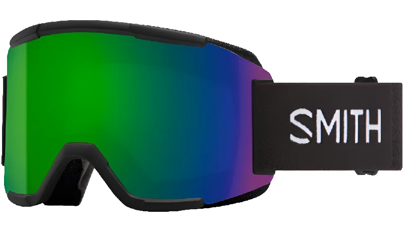 SMITH SQUAD BLACK CHROMAPOP EVERYDAY GREEN MIRROR/YELLOW LENS