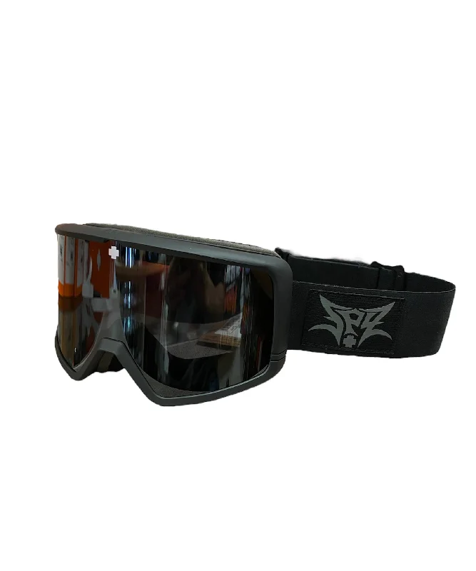 SPY MEGALITH BLACK METAL GOGGLES HAPPY GRAY GREEN BLACK MIRROR