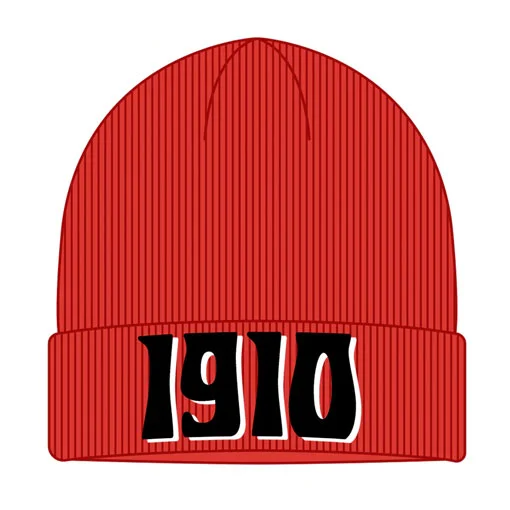 1910 Roberta Beanie Red 2024