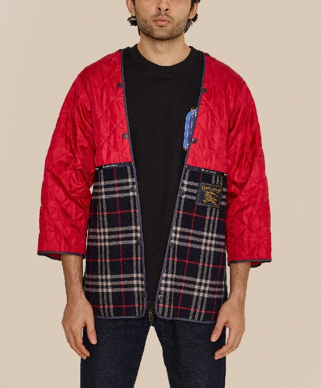 Burberry Plaid Jacket Red Checks