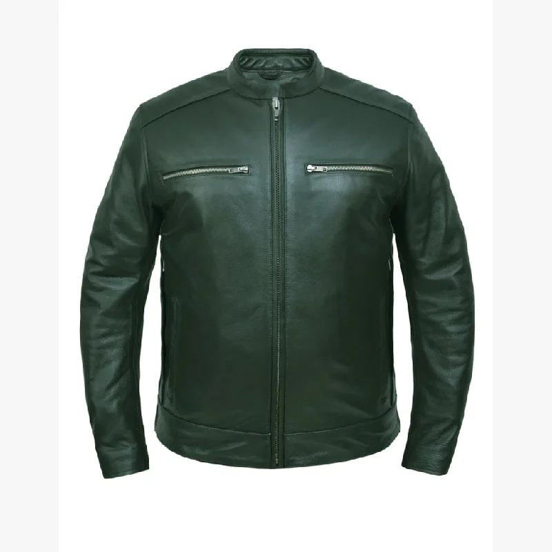 Men's Cow Hide  Leather Jacket