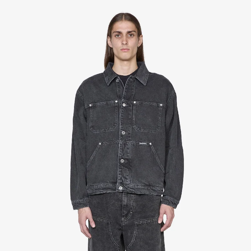 Patrik Denim Jacket Silver Black