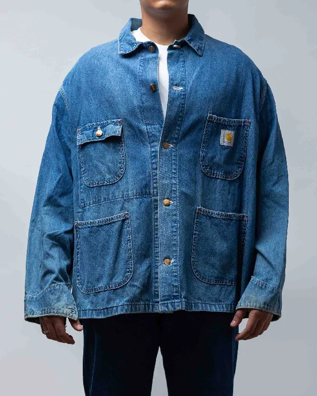 Vintage 90'S Carhartt Denim Chore Jacket