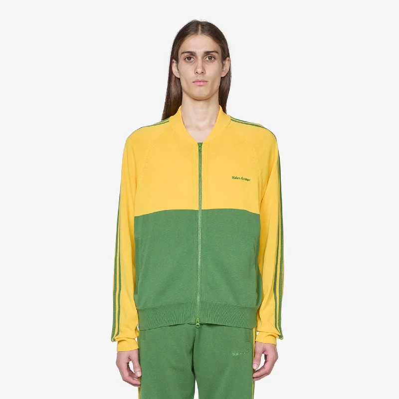 Wales Bonner x Knit Track Top Bold Gold | Crew Green