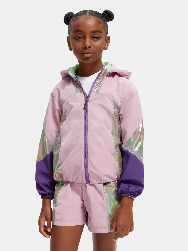 Kids - Water-repellent colourblock jacket