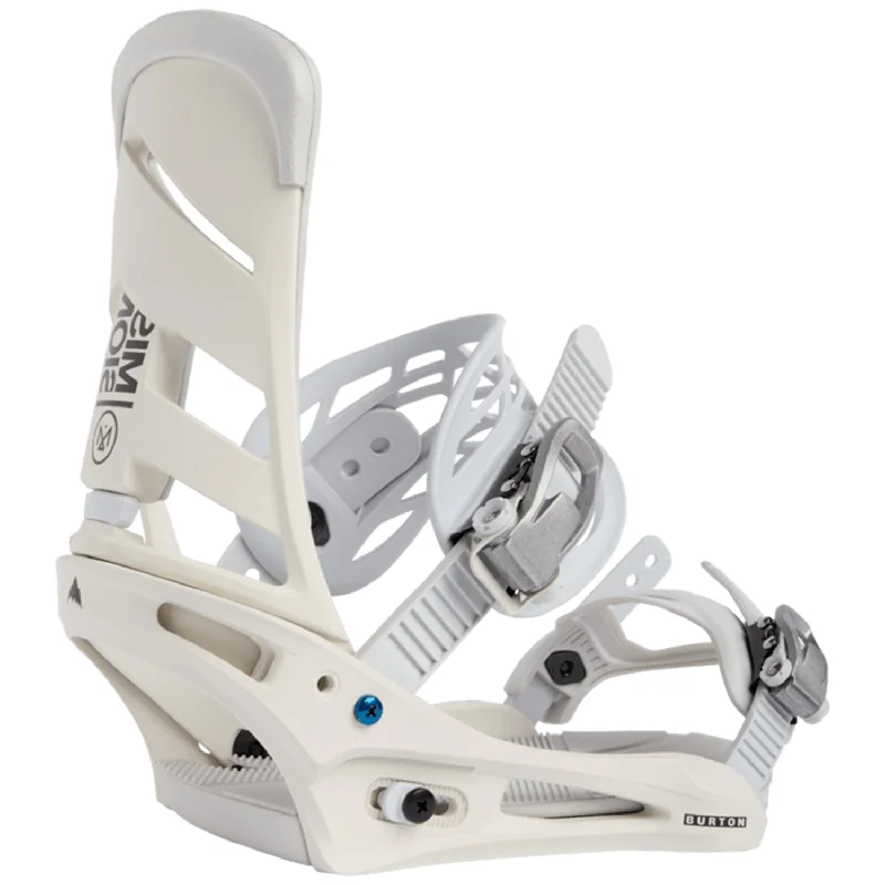 Burton Men's Mission Re:Flex Snowboard Bindings 2024 Stout White