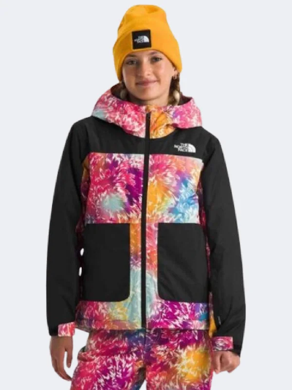 The North Face Freedom Insulated Girls Skiing Jacket Popy Blowing Multi