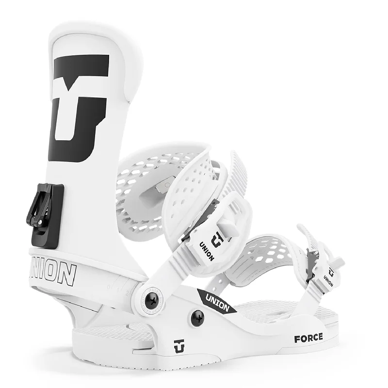 Union Force Classic Snowboard Bindings White