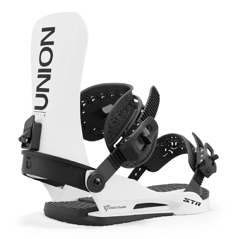 Union STR Snowboard Bindings White