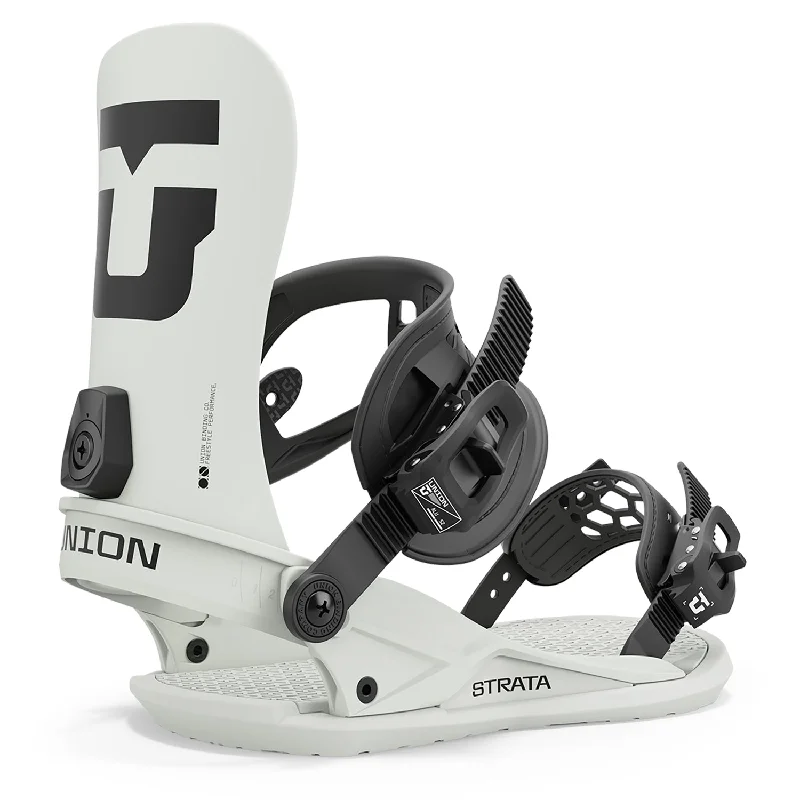 Union Strata Snowboard Bindings Bone White